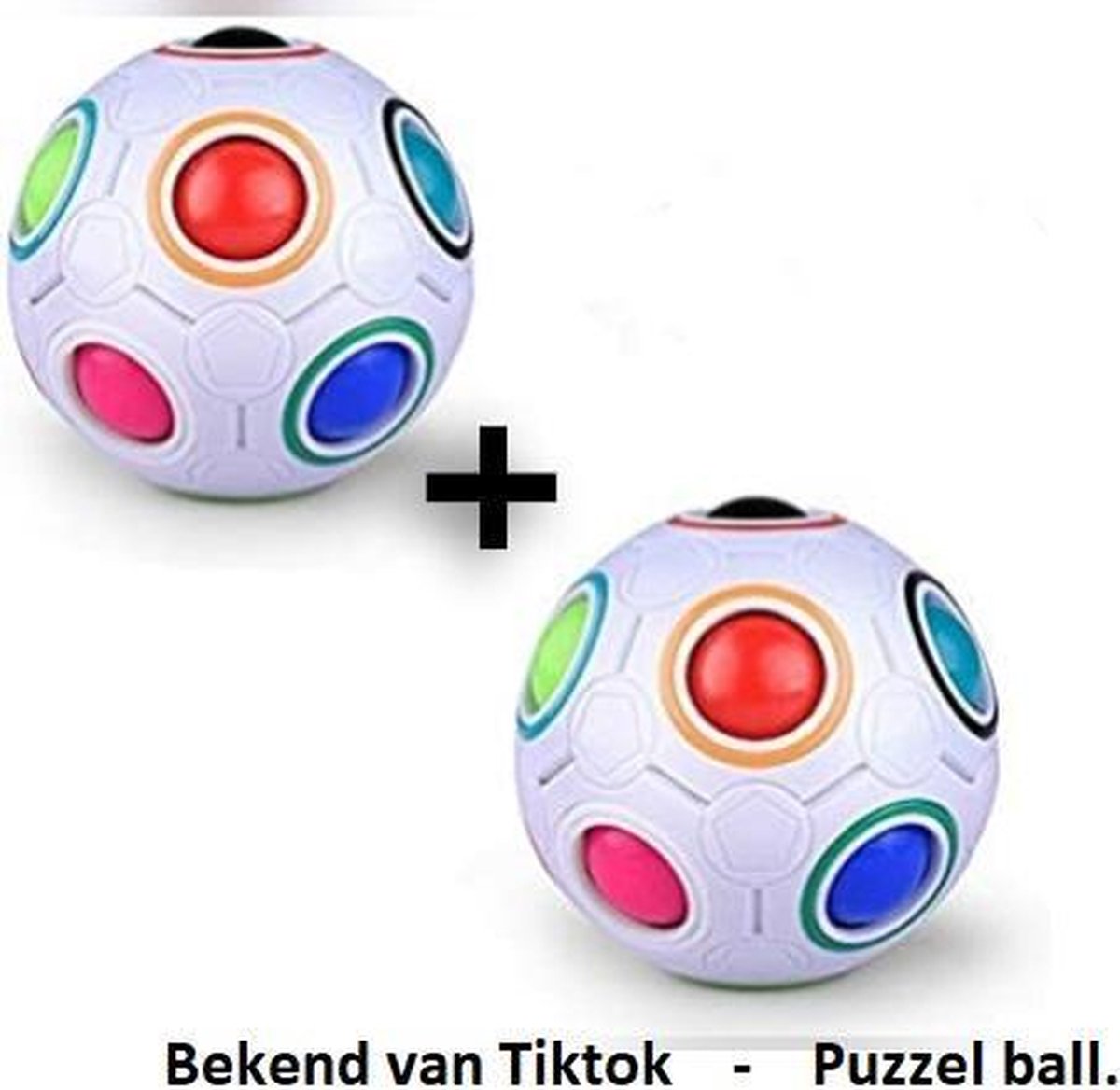 2 Stuks - Happy Trendz®  - Fidget Bal Puzzel | Speelgoed | Rage | Puzzel Ball | Stress Bal | Friemel Puzzel Bal | Nieuw Model Fidget | Fidget Puzzle Ball